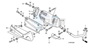 SH300AR9 UK - (E / ABS MKH SPC) drawing EXHAUST MUFFLER