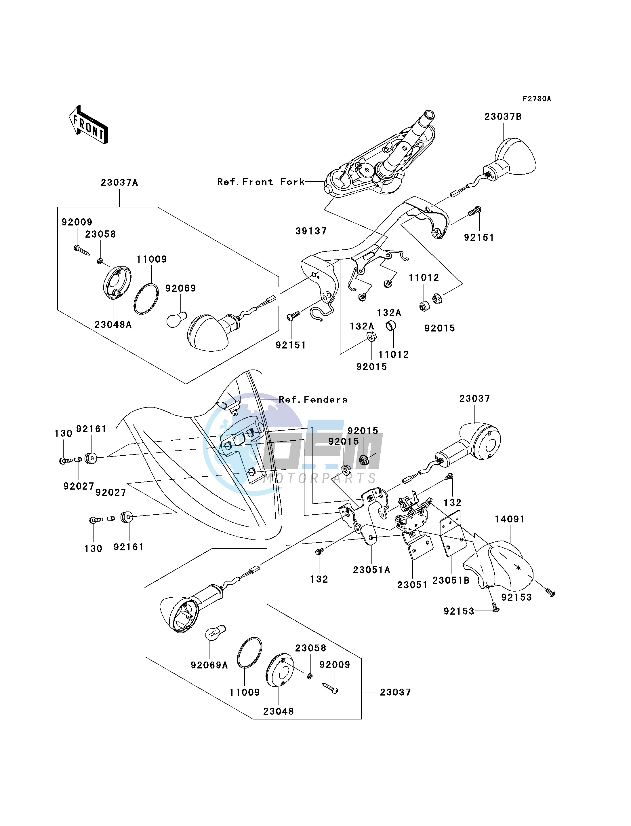 TURN SIGNALS-- JKAVN2D1 7A011497 - - -