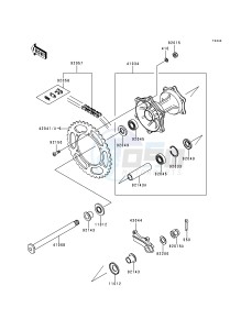 KX 250 K [KX250] (K1) [KX250] drawing REAR HUB