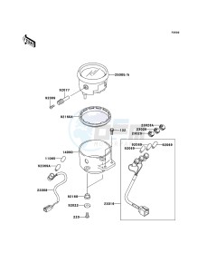 ELIMINATOR 125 BN125-A8 GB XX (EU ME A(FRICA) drawing Meter(s)