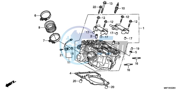 REAR CYLINDER HEAD