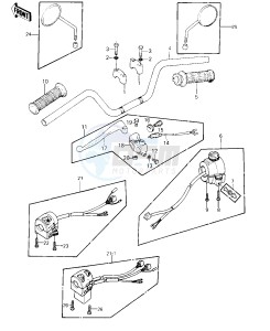 KZ 550 C [LTD] (C1-C2) [LTD] drawing HANDLEBAR -- 80-81 C1_C2- -