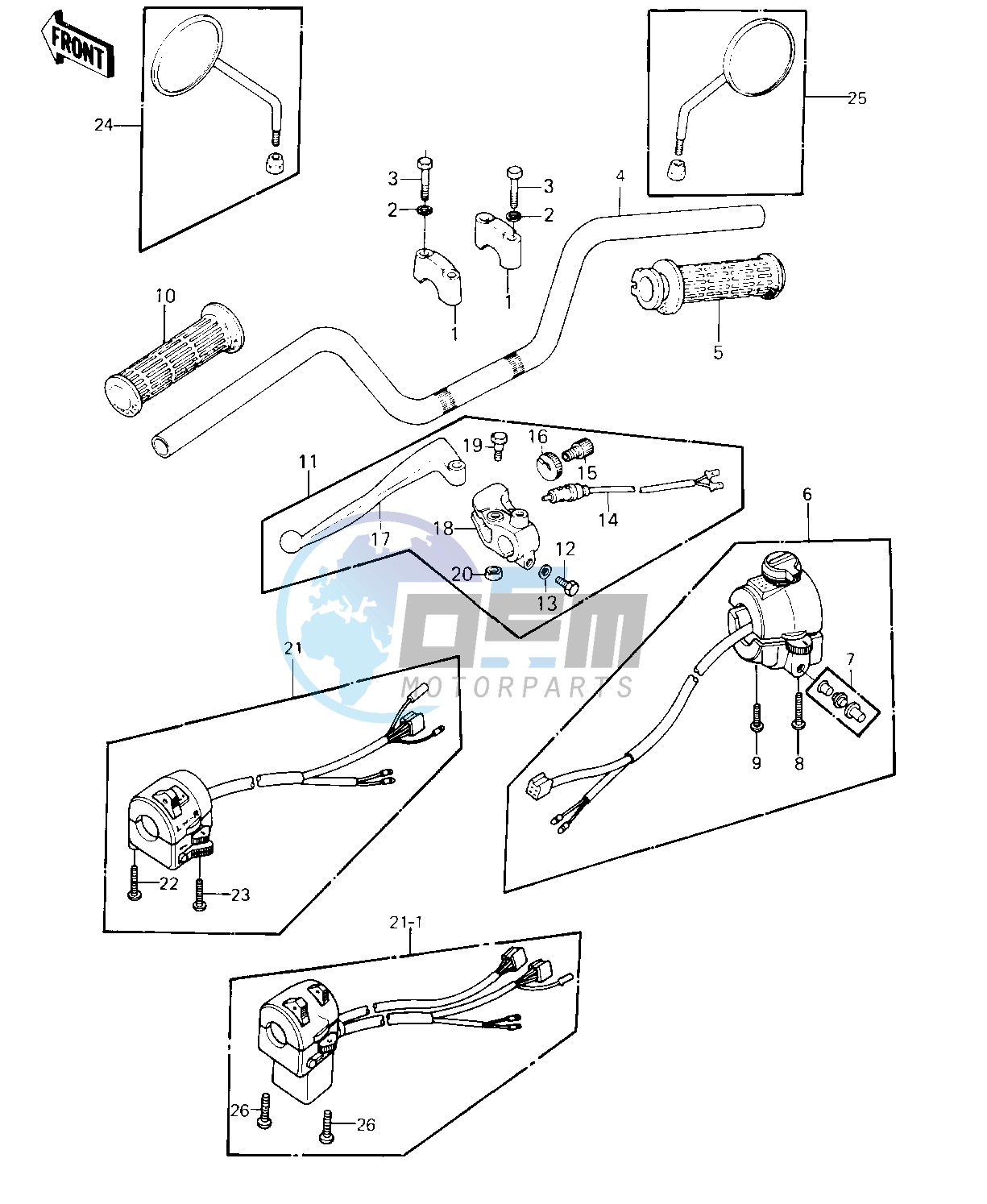 HANDLEBAR -- 80-81 C1_C2- -