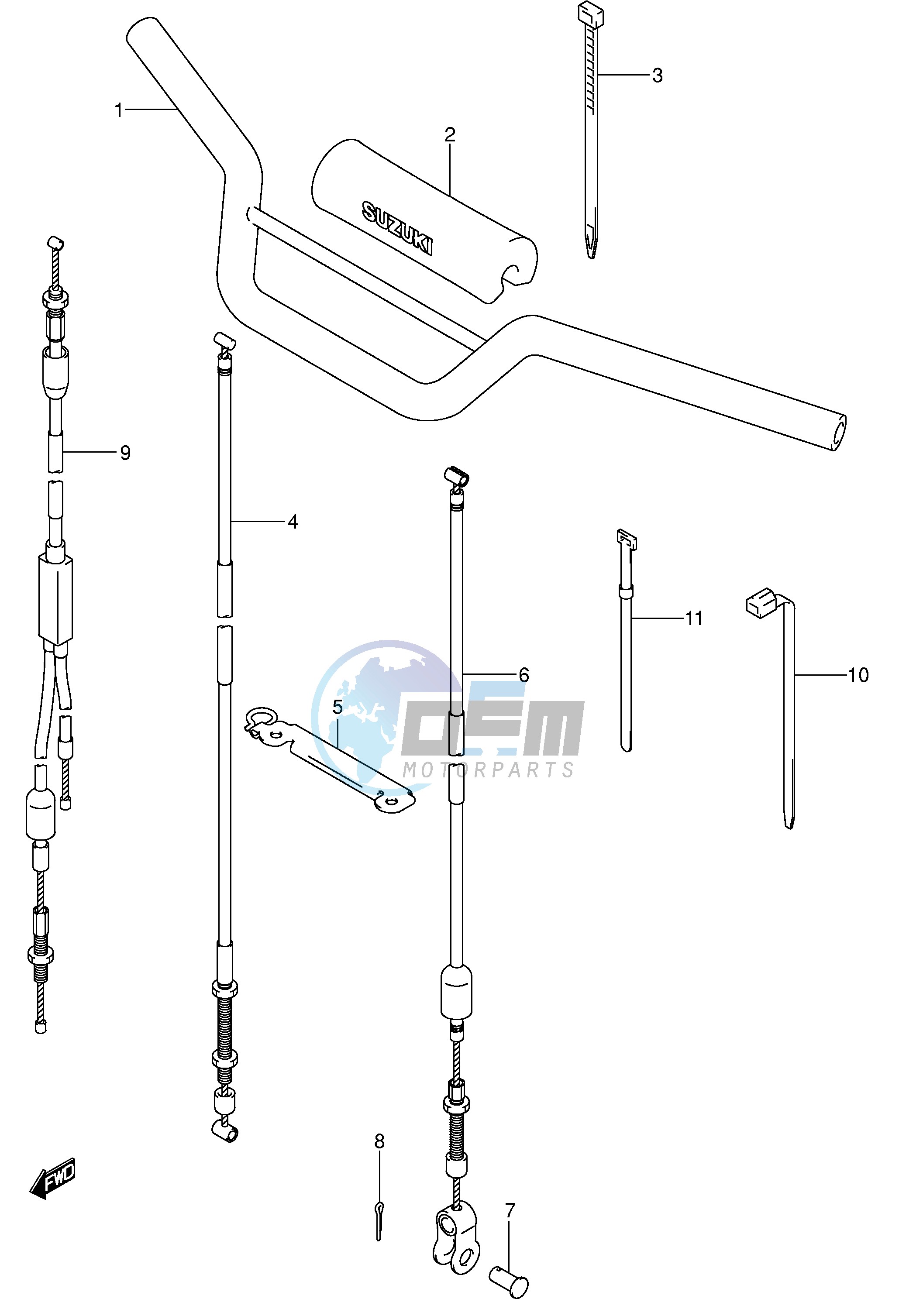 HANDLEBAR - CABLE