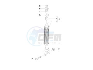 FLY 50 4T 2V 25-30Kmh 25-30Km/h drawing Rear suspension - Shock absorber/s