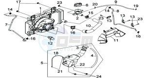 JOYRIDE 125 EVO L6 drawing RADIATEUR / SLANGEN