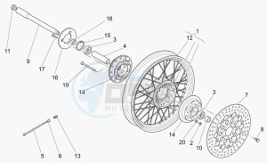 California 1100 EV PI Cat. Stone/Touring PI Cat drawing Front wheel