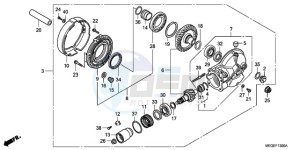 VT750CA9 KO / MK ST drawing FINAL DRIVEN GEAR