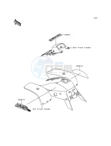 KEF 300 A [LAKOTA 300] (A2-A5) [LAKOTA 300] drawing DECALS-- GREEN- --- KEF300-A1- -