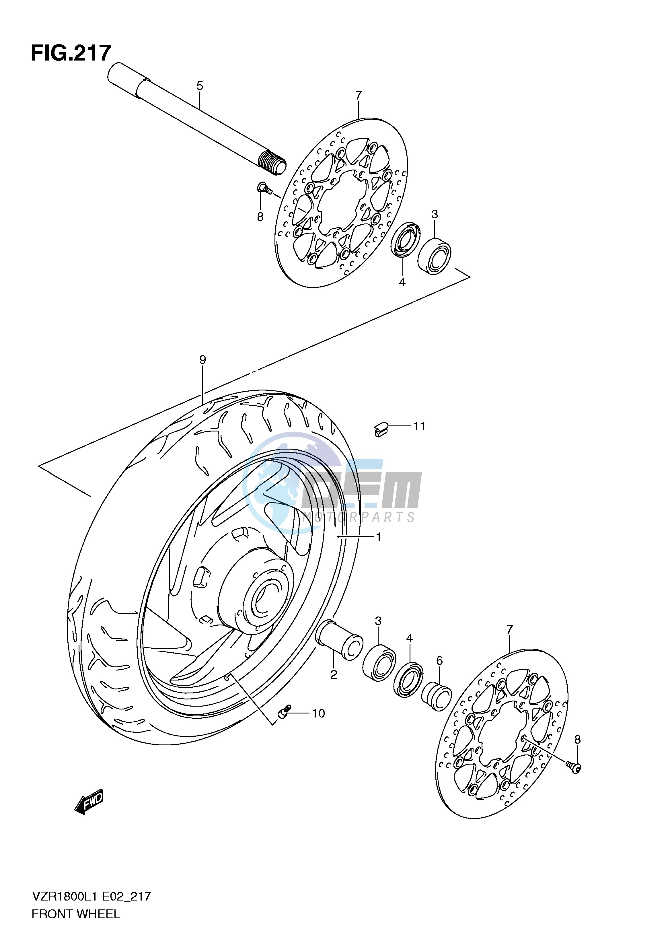 FRONT WHEEL (VZR1800ZL1 E19)