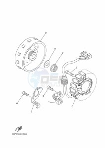 YFZ450R (BKD3) drawing GENERATOR