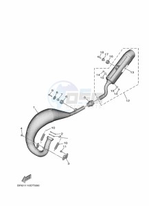 YZ65 (BR86) drawing EXHAUST