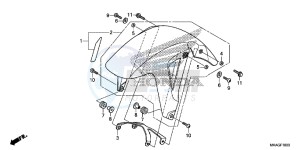 NC750SAG NC750S Europe Direct - (ED) drawing FRONT FENDER