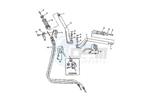 FJR 1300 drawing STEERING HANDLE -CABLE