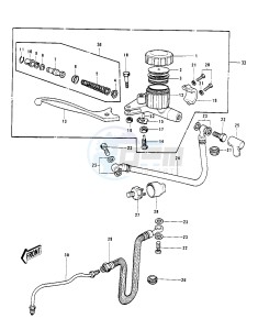 S2 A [MACH II] (-A) 350 [MACH II] drawing FRONT MASTER CYLINDER -- S2-A- -