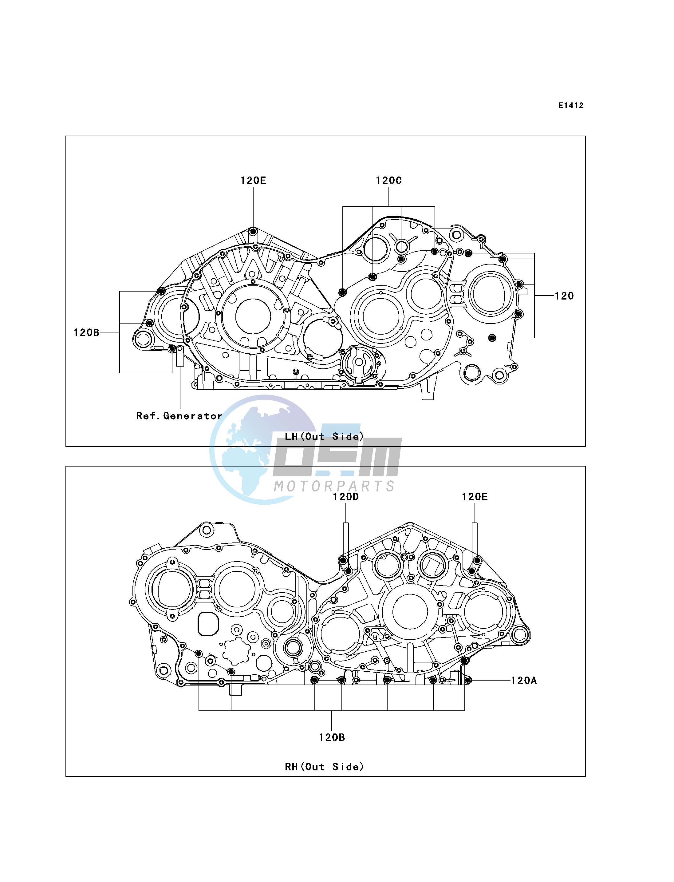 CRANKCASE BOLT PATTERN