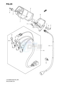 LT-F400 (P28-P33) drawing SPEEDOMETER (MODEL K8 K9)