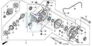 TRX420FAA Australia - (U) drawing REAR FINAL GEAR