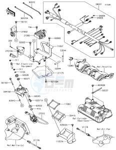 JET SKI SX-R JS1500AJF EU drawing Fuel Injection