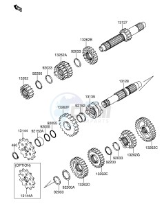 RM-Z250 (E24) drawing TRANSMISSION