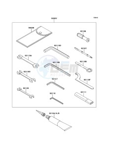 Z1000SX ABS ZX1000HDF FR GB XX (EU ME A(FRICA) drawing Owner's Tools