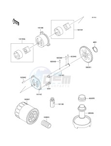 ZX 600E [ZX-6 NINJA ZZR 600] (E10-E13 E13 CAN ONLY) ZZR 600 drawing OIL PUMP_OIL FILTER