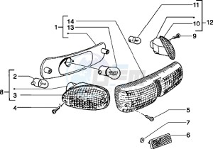 Typhoon 50 X drawing Rear tail lamp