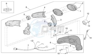 Scarabeo 50 4t 2v e2 drawing Tail light