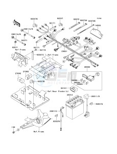 KVF 650 E [BRUTE FORCE 650 4X4 HARDWOODS GREEN HD] (E6F-E9F) E7F drawing CHASSIS ELECTRICAL EQUIPMENT