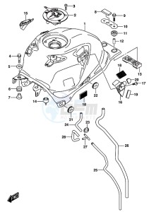 GSX-R125 drawing FUEL TANK (GSX-R125RLX)