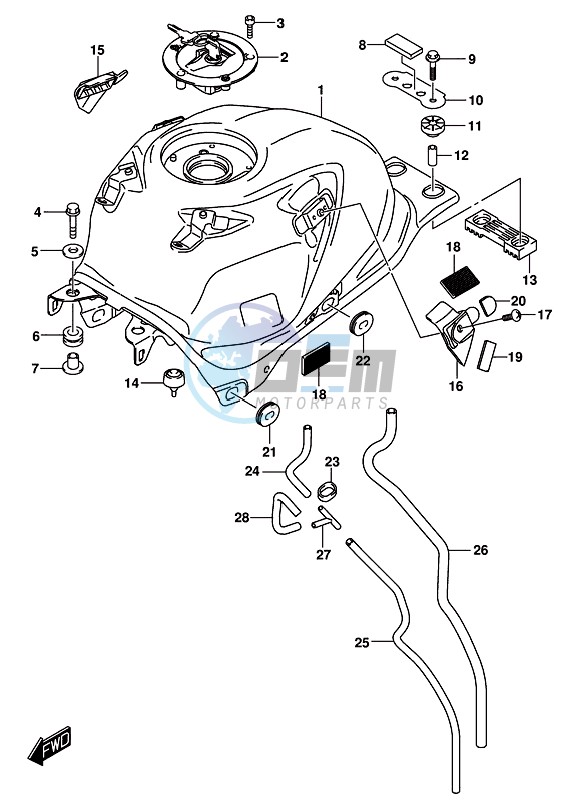 FUEL TANK (GSX-R125RLX)