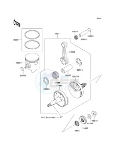 KX 85 A [KX85 MONSTER ENERGY] (A6F - A9FA) A9F drawing CRANKSHAFT_PISTON-- S- -