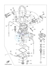 YZ250 (1SSM 1SSN 1SSP 1SSR 1SSR) drawing CARBURETOR