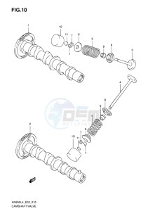 AN650Z ABS BURGMAN EXECUTIVE EU drawing CAMSHAFT-VALVE