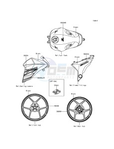 Z800 ZR800AFF FR GB XX (EU ME A(FRICA) drawing Decals(Green)