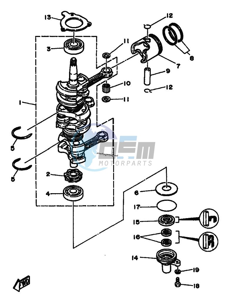 CRANKSHAFT--PISTON