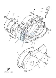 DT175 (3TSW) drawing CRANKCASE COVER 1