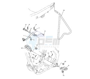 YZ F 250 drawing STAND AND FOOTREST