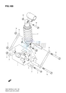 GSX1300R drawing REAR CUSHION LEVER