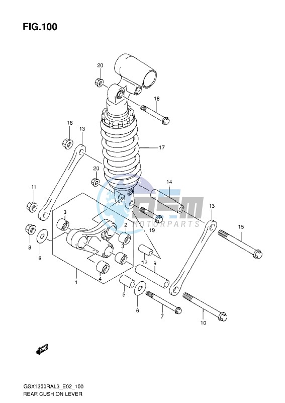 REAR CUSHION LEVER