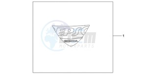 CBR1000RA9 Korea - (KO / ABS) drawing EPSO STICKER FIREBLADE WS