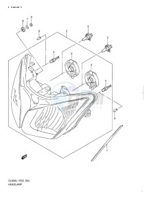 DL650 ABS V-STROM EU-UK drawing HEADLAMP