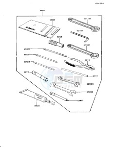 KZ 1100 D [SPECTRE] (D1-D2) [SPECTRE] drawing OWNER TOOLS -- KZ1100-D1- -