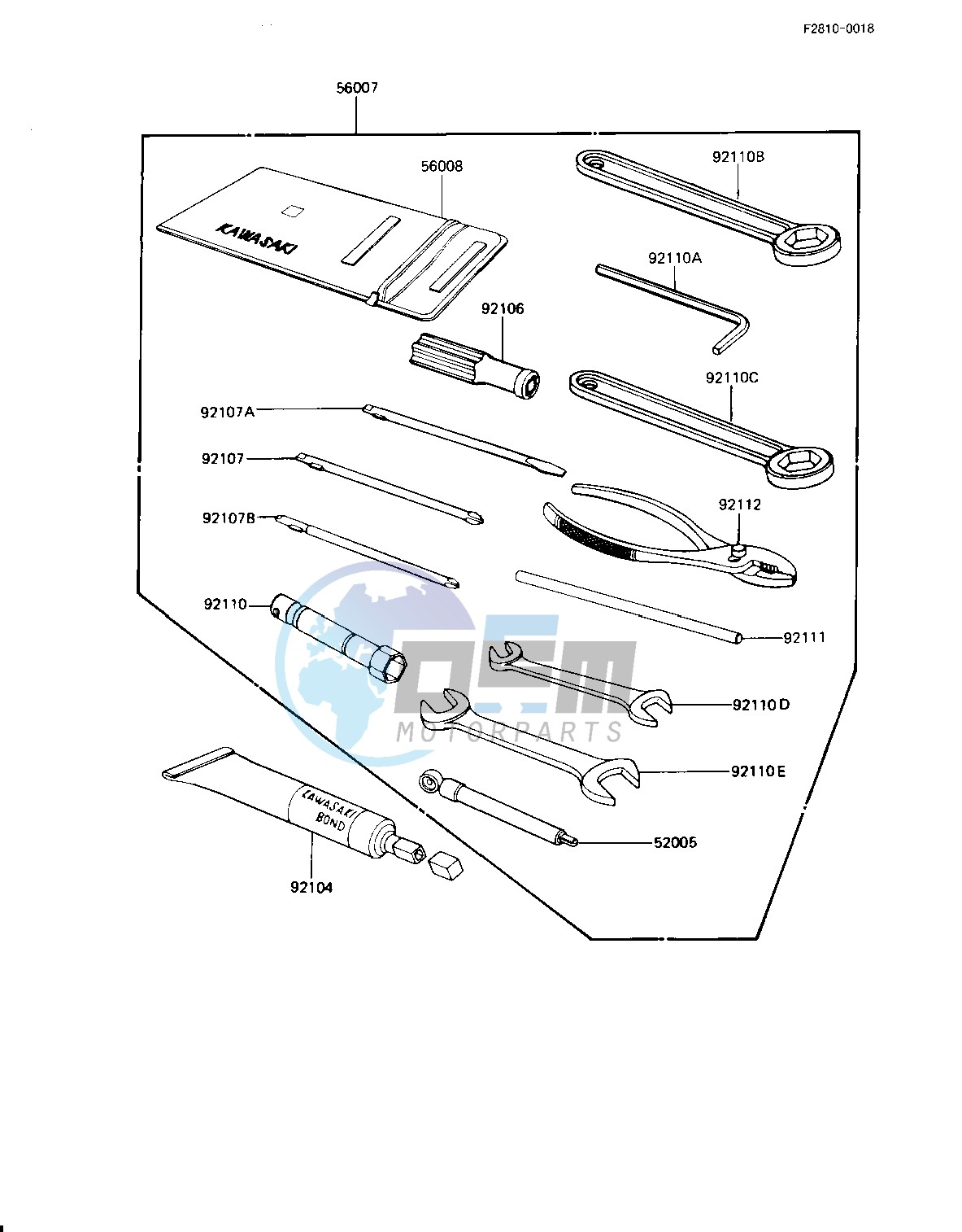 OWNER TOOLS -- KZ1100-D1- -