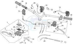 Scarabeo 50 2t e2 (eng. piaggio) drawing Controls