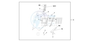 SH125RB drawing WINDSHIELD