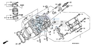 ST13009 Europe Direct - (ED / MME) drawing LEFT CYLINDER HEAD