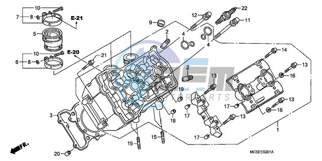 LEFT CYLINDER HEAD