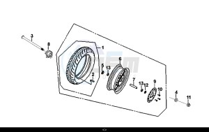 MIO 50I (25 KM/H) (FS05W1-NL) (E4) (L8-M0) drawing FRONT WHEEL