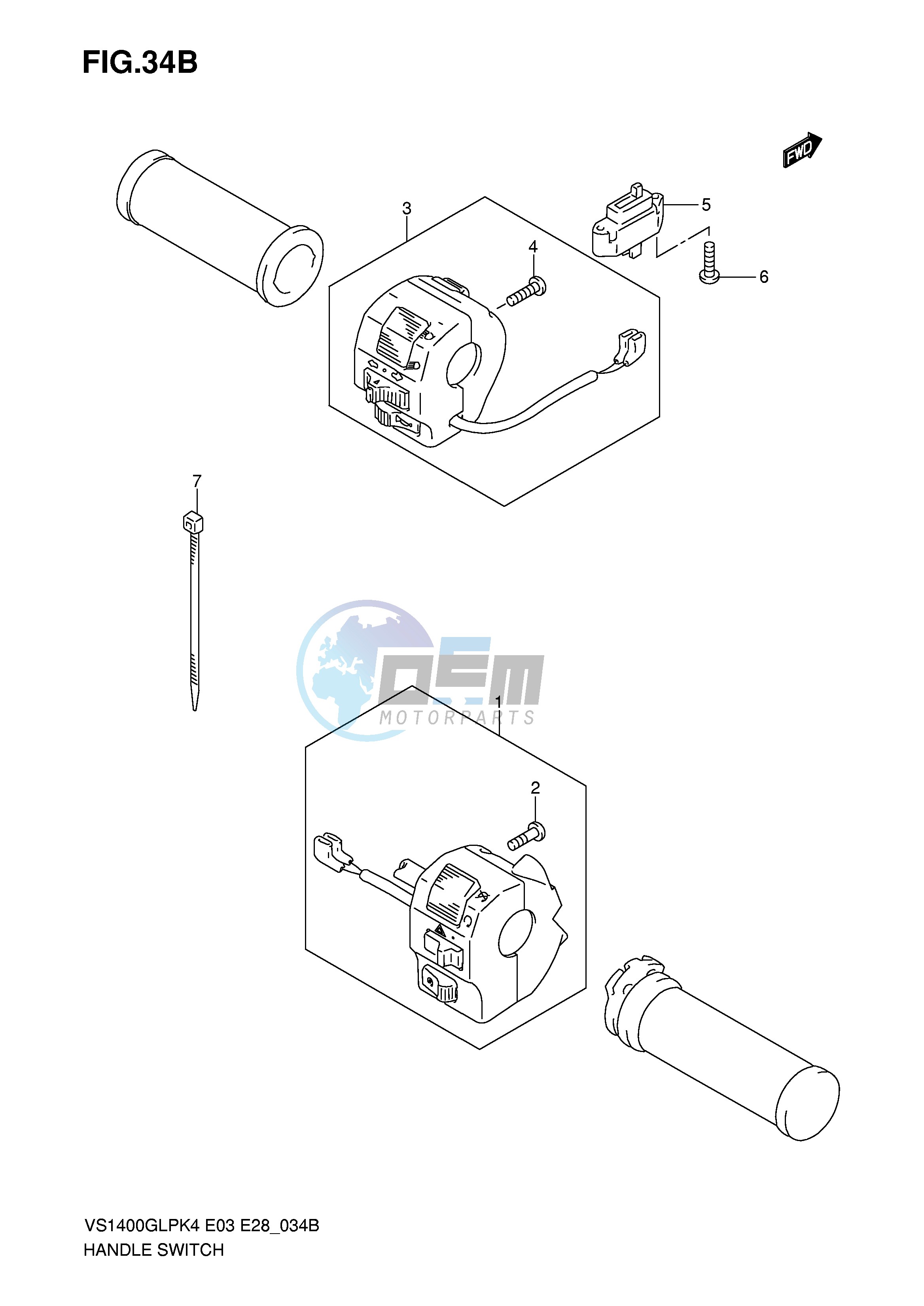 HANDLE SWITCH (VS1400K6 K7 K8)